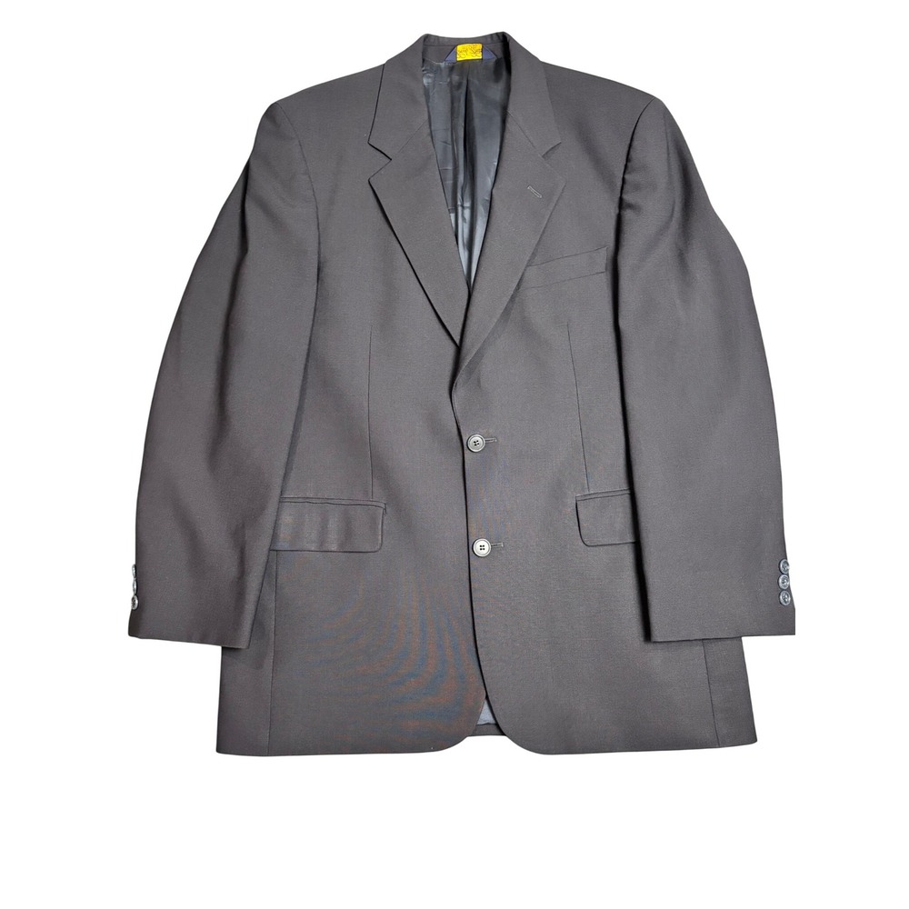 Brooks Brothers Brooksease Blazer Mens 39R Navy Blue Wool Sport Coat